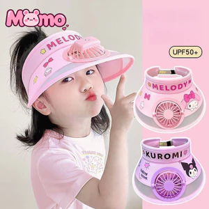 Mũ che nắng Sanrio Kids mới 2026 có quạt tích hợp, chống nắng cho bé trai bé gái