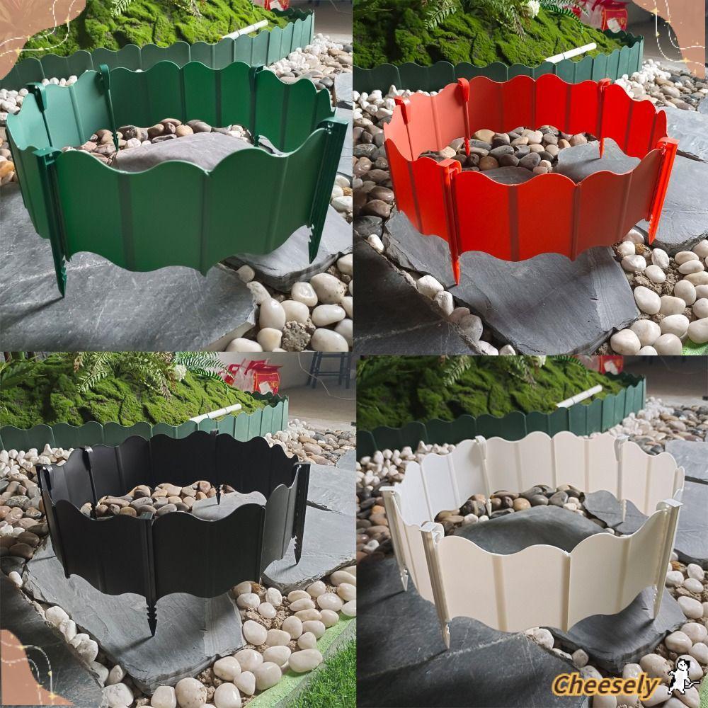 Biên giới viền cảnh quan CHEESELY, hàng rào trang trí cho cỏ, vườn, hoa; bảng DIY màu xanh lá