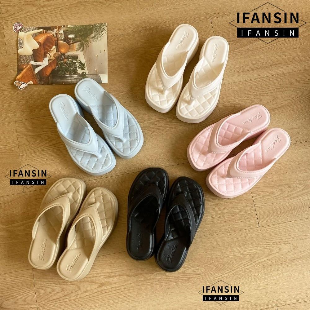 Dép đi biển IFASIN, Dép đế dày thoáng khí nhẹ, Dép xỏ ngón chống trượt thoải mái khi đi biển