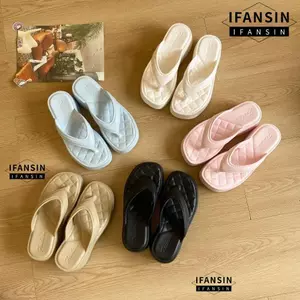 Dép đi biển IFASIN, Dép đế dày thoáng khí nhẹ, Dép xỏ ngón chống trượt thoải mái khi đi biển