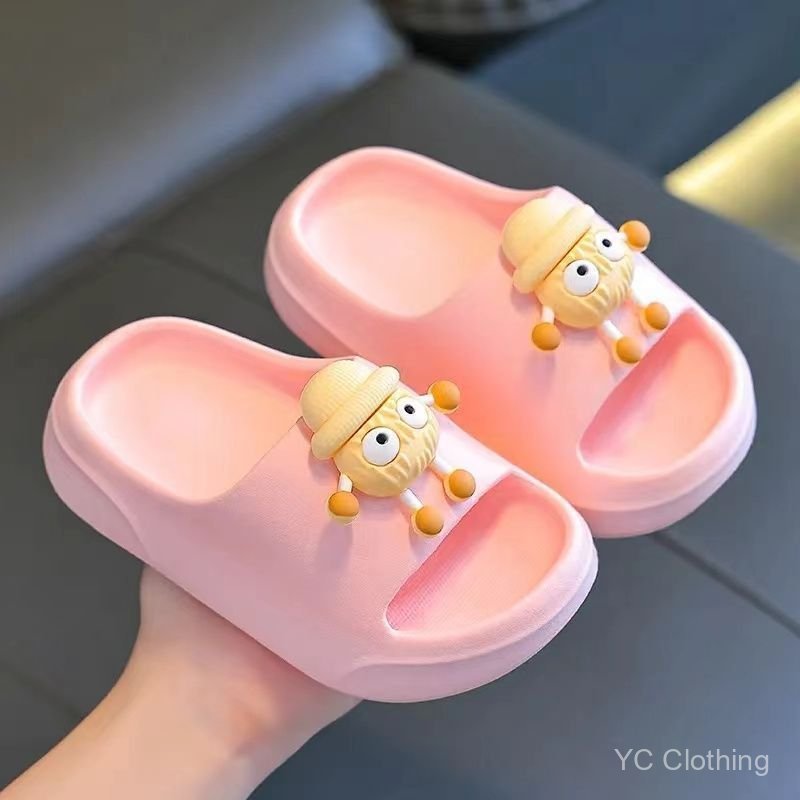 Dép đế dày cho trẻ em, dép đi trong phòng tắm EVA có cảm giác mềm mại, giày đi trong nhà chống trượt cho trẻ em