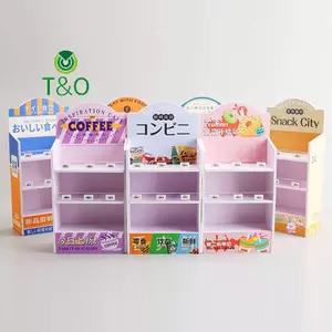 Đồ uống dễ thương thu nhỏ Kệ siêu thị thực phẩm Kệ cửa hàng Phụ kiện nhà búp bê Giả vờ chơi Đồ nội thất Kệ tủ Quà tặng nhà bếp [mới]