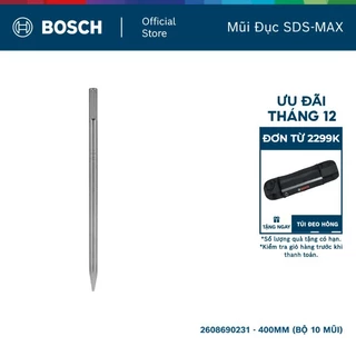 Mũi đục nhọn Bosch SDS-MAX Mới 400mm (Bộ 10 mũi)