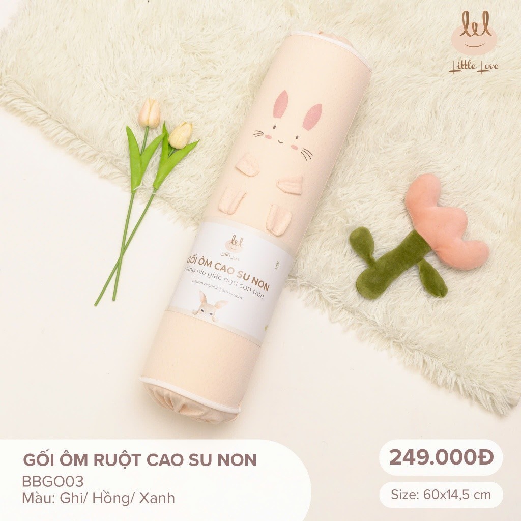 GỐI ÔM RUỘT CAO SU NON