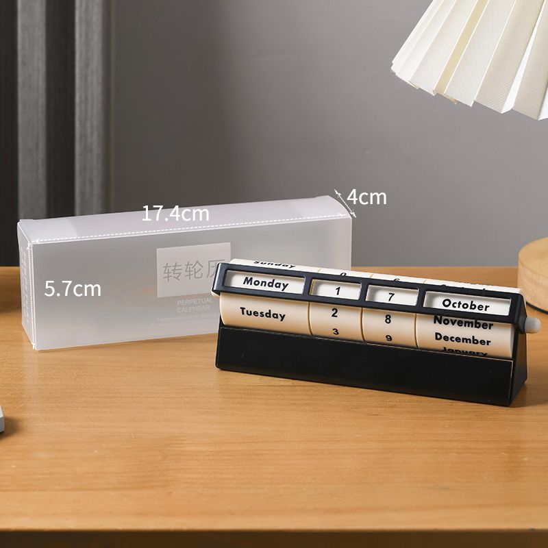 Bánh xe Lịch vạn niên Lịch xoay lớn Lịch để bàn Đồ trang trí để bàn Lịch để bàn Lịch vạn niên Đếm ngược