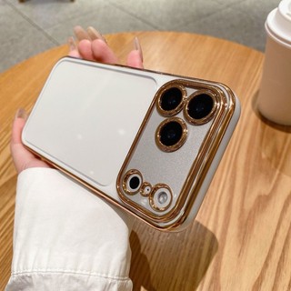 [Thay Đổi Tức Thì Sang 17 Pro Max] Ốp Điện Thoại Phim Bảo Vệ Camera Có Thể Tháo Rời Ốp Lưng Tương Thích Cho iPhone 13 14 15 16 17 Pro Max Vỏ Mềm Silicon Mạ Điện