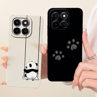 Dành Cho Honor X6C Vỏ Bảo Vệ Ống Kính HonorX6c X 6C 4G NIC-LX1 Ốp Điện Thoại Silicon Mềm Hoạt Hình Mèo Dễ Thương