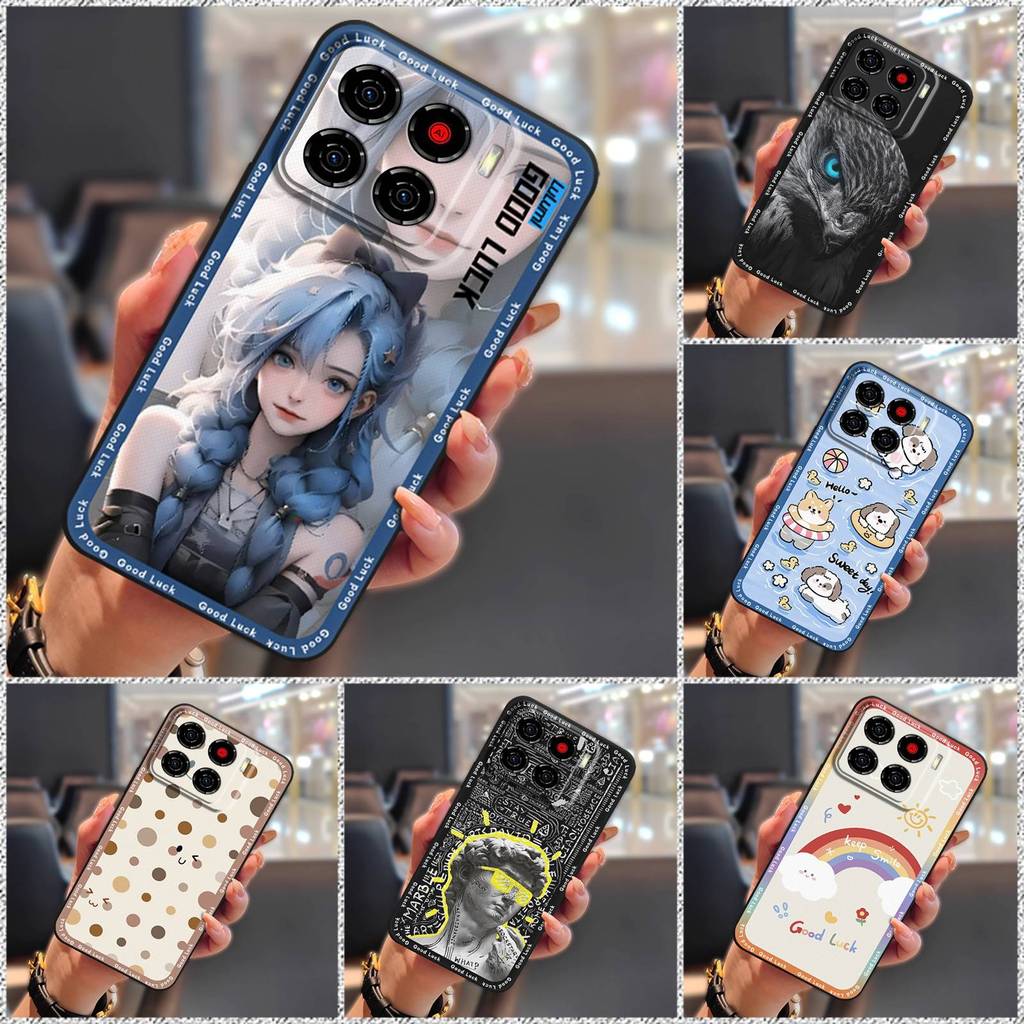 Ốp lưng TPU mềm cho ZTE Blade A56 4G / Z2473, thiết kế hoạt hình, bảo vệ toàn bộ, bền, chống va đập, chống bụi, chống thấm