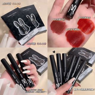 Ba gói Dark Rabbit Lip Glaze Set Matte Velvet Lipstick Non-Stick Cup Matte Matte Matte Matte