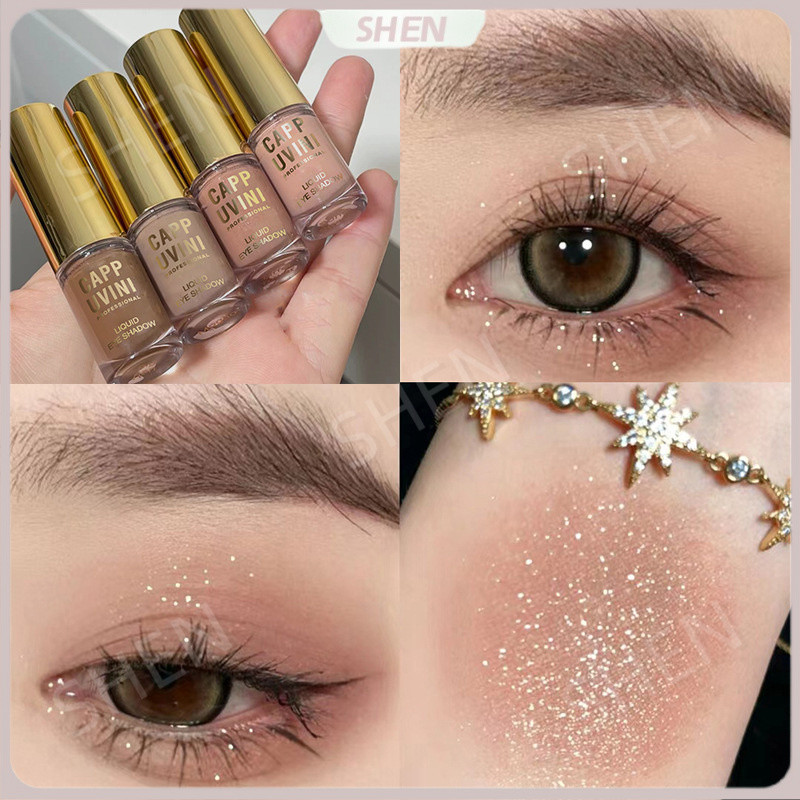 Cappuvini Tính Khí Mist Liquid Matte Eyeshadow Cao Cấp Không Dễ Phai Màu Đế Đơn Sắc Phấn Mắt Bò Chất Lỏng