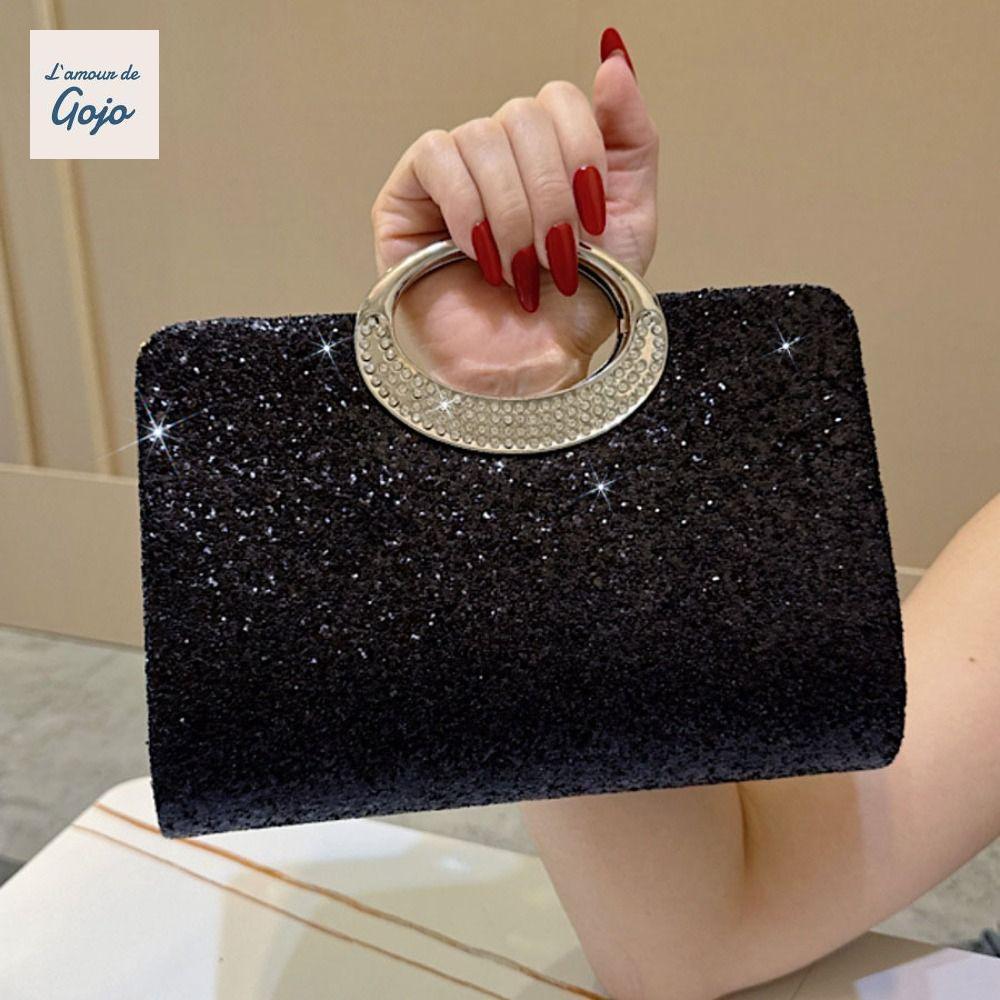 Túi tiệc tối GOJO Sequin, Túi đeo tay lấp lánh Túi xách sáng bóng, Túi đeo vai di động Dung tích lớn Túi ly hợp nữ sang trọng dành cho nữ