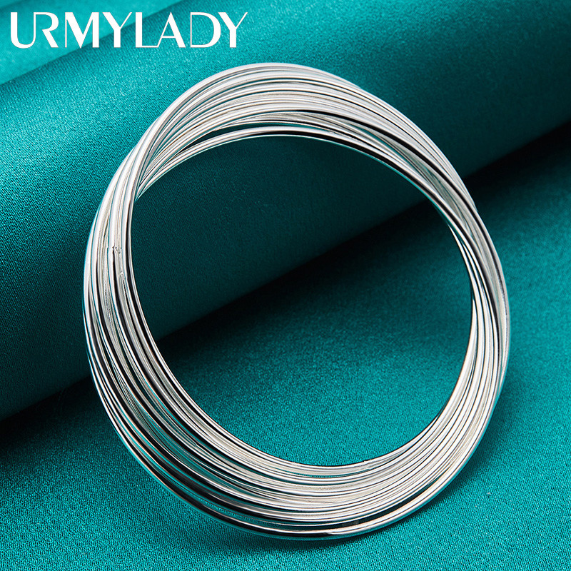 URMYLADY - Lắc tay bạc 925 cho nữ, phù hợp tiệc cưới với thiết kế quyến rũ