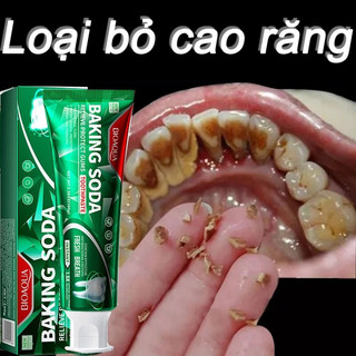 Kem Đánh Răng Làm Trắng Răng Kem đánh răng bạc hà 100g  loại bỏ cao răng hôi miệng tẩy ố vàng Không Chứa Florua