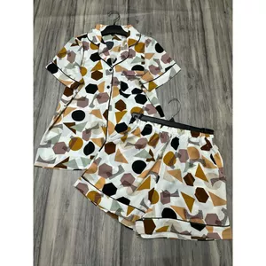 Quần Đùi Set Bộ Pyjama Viền Lé Tay Ngắn Quần Đùi Lụa Mango Cao Cấp Fom Từ 45 Đến 58kg Màu Sắc Đa Dạng