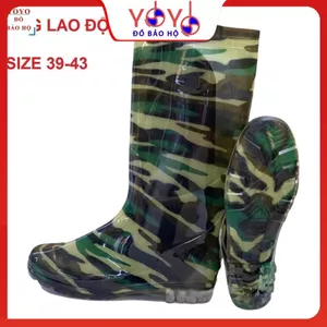 Ủng bảo hộ lao động màu xanh đế cứng size 39 - 44, ủng cao su lao động, ủng trường thịnh Hàng Cao Cấp