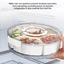 Khay phục vụ chia cc có nắp và tay cầm 360° Hộp đựng đa năng xoay Hộp lưu trữ có thể xếp chồng lên nhau cho Fru