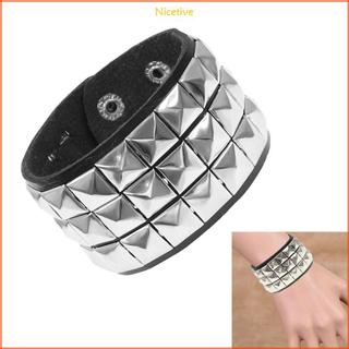 Vòng tay đính đá Nice bằng da mềm mại, phù hợp cho các lễ hội và bữa tiệc âm nhạc