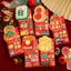 Bao lì xì Tết 2026 Năm Ngọ dạng dài nắp gập – phong bao đỏ hình ngựa chủ đề phát tài