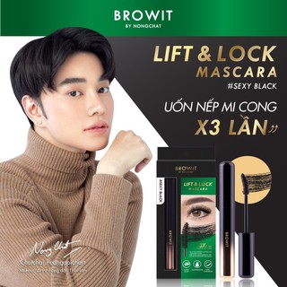 Mascara Browit Siêu Tơi Dày Gấp 3 Lần, Chất Đen Đậm Không Vón Cục  Lift & Lock Mascara Sexy Black