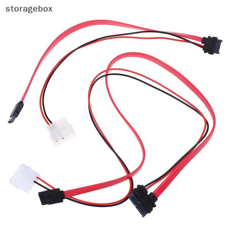 [Hộp lưu trữ] Cáp SATA Slimline 7 + 6 Pin cho máy tính xách tay mỏng SATA DVD CD-RW Cáp chuyển đổi Đẹp