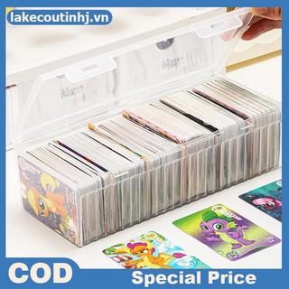 Lu Mới Trong Suốt Nhựa Hộp Bảo Quản Thẻ Tổ Chức Hộp Phân Loại Văn Phòng Phẩm tinhj