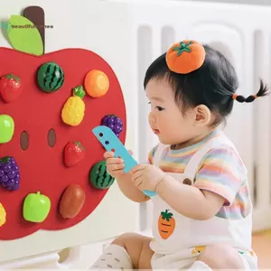 BeautifulHomeA 1 Bộ Trái Cây Giả Vờ Chơi Trò Chơi Nhà Bếp Bé Nỉ Ban Chơi Đồ Chơi Thực Phẩm Treo Tường Stier Kỹ Năng Vận Động Tinh Tế Đồ Chơi Giáo Dục Sớm VN