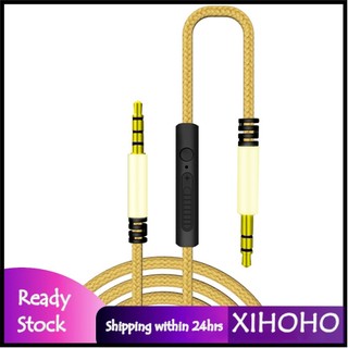 Xihoho Cáp âm thanh Xihoho 3,5mm tích hợp trong mic nam để có độ bền cho xe điện thoại (màu đỏ)