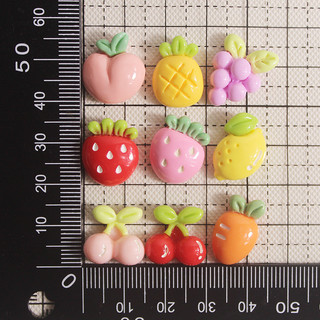 Phụ kiện dán hình trái cây hoa 3D DIY handmade trang trí điện thoại xe máy siêu dễ thương