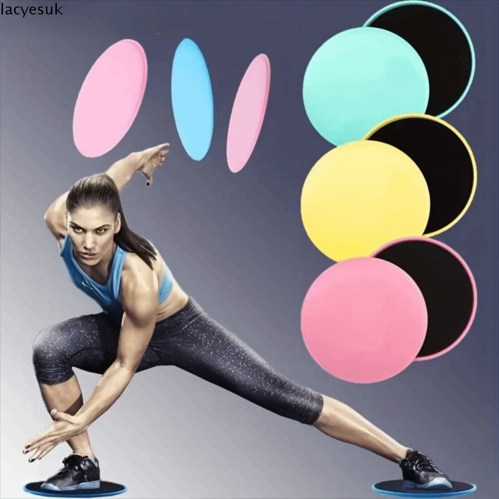 LACYESUK Đĩa Trượt Yoga - Định Hình Cơ Thể, Màu Trơn - Tập Toàn Thân và Tăng Cường Sức Mạnh