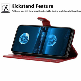 Ốp Ví Da Litchi Cho Moto G17 Power G57 G67 G77 G06 G56 G86 Edge 70 Fusion 60 Stylus 5G G Play 2026 Flip Phone Back Cover
