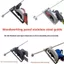 CATMALLER88 Caliper định vị bằng thép không gỉ, Thước hướng dẫn chế biến gỗ đơn / kép / bốn vòng bi hoạt động dễ dàng, Hướng dẫn kẹp có thể điều chỉnh 50 / 60cm Làm việc mộc