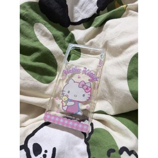 Ốp Điện Thoại Thích Hợp Cho iPhone Hoạt Hình Hello Kitty Thích Hợp Cho iPhone17 / 16promax Vỏ Điện Thoại Vuông 15 / 14 / 13 Vỏ Mềm 12 / 11pro Vỏ Bảo Vệ GXJK