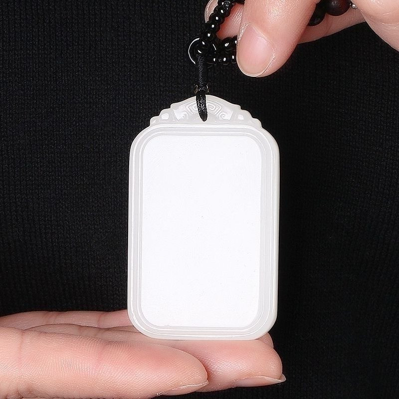 Mặt Dây Chuyền Thương Hiệu Wuwu Ngọc Trắng Cao Cấp, Phù Hợp Nam Nữ