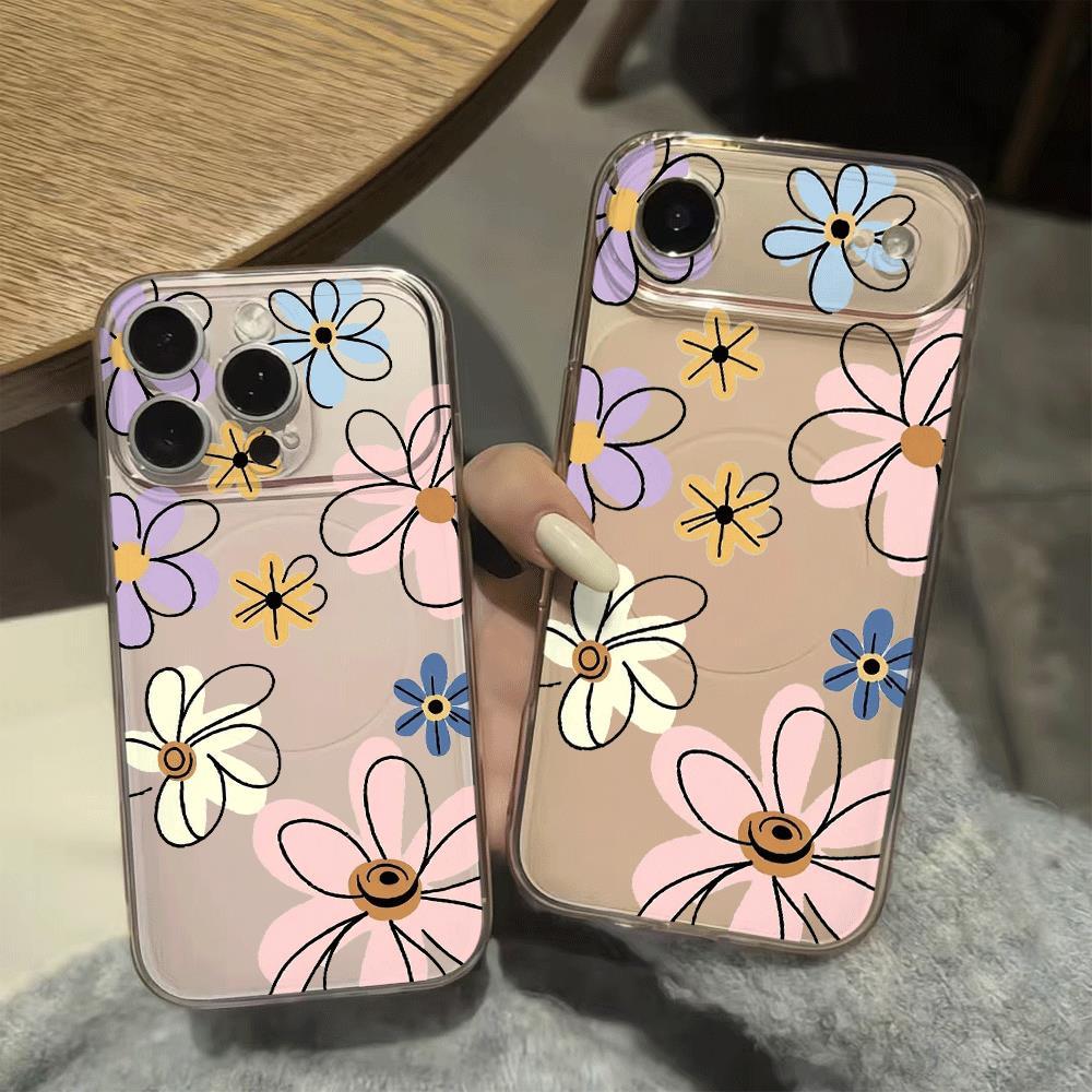 Màu hoa manga vẽ cho 16 trường hợp iPhone 17Air Corning trường hợp 14/13/11Pro