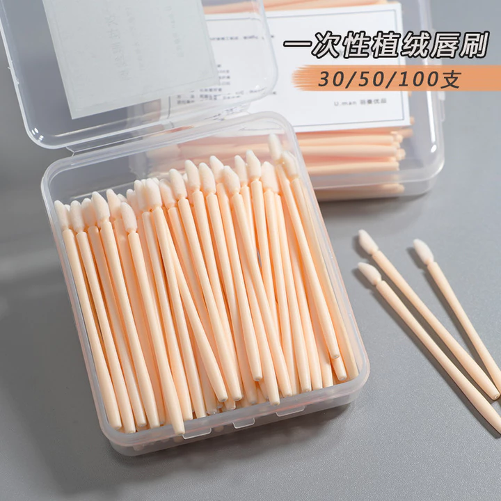 Dùng Một Lần Đổ Xô Môi Cọ Dính Di Động Môi Cọ Son Môi Cọ Nhuộm Môi Cotton Swas Trang Điểm Nghệ Sĩ Chuyên Dụng 50 Miếng 100 Miếng