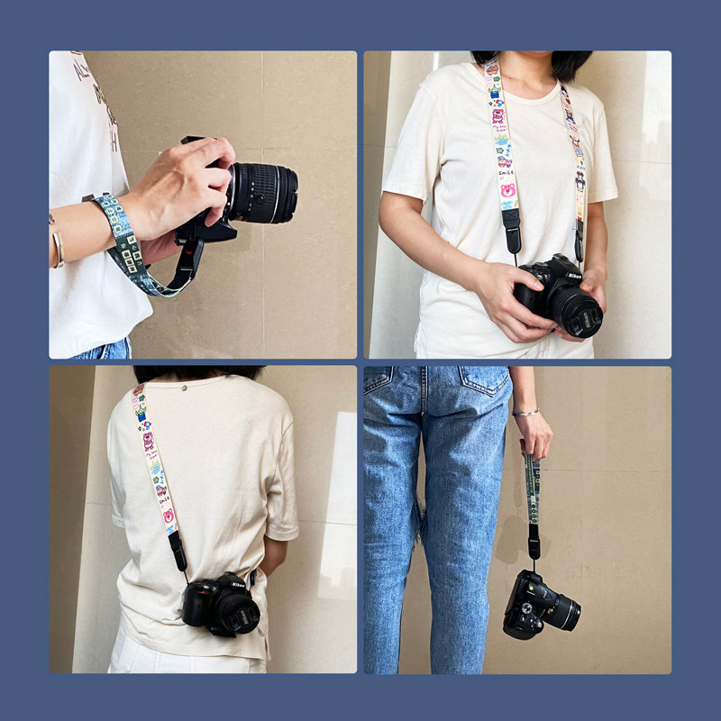 Van Gogh Dây Đeo Máy Ảnh Ngang Mở Rộng Fuji Canon Sony Polaroid Phát Hành Nhanh SLR Dày