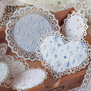 JIANWU Giấy Ren Series Vintage Biên Giới Hoa Cứu Trợ Phong Cảnh Cắt Băng Chất Liệu Giấy Sáng Tạo DIY Rác Tạp Chí Văn Phòng Phẩm