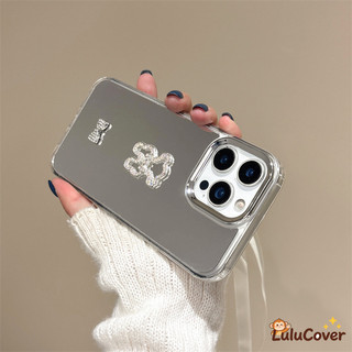 3D INS Nơ Gấu Kim Cương Giả Trang Điểm Gương Dành Cho Tecno Spark G03 Go 2 1 2024 50 40C 30 30C Slim 10 Pro 9 8 8C 6 5 Air Go 2025 Dễ Thương Bling Sang Trọng Thanh Lịch Mỏng Cô Gái