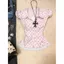 Áo sơ mi ngắn tay màu hồng chấm bi phong cách vintage, form slim-fit, phù hợp mùa hè 2026