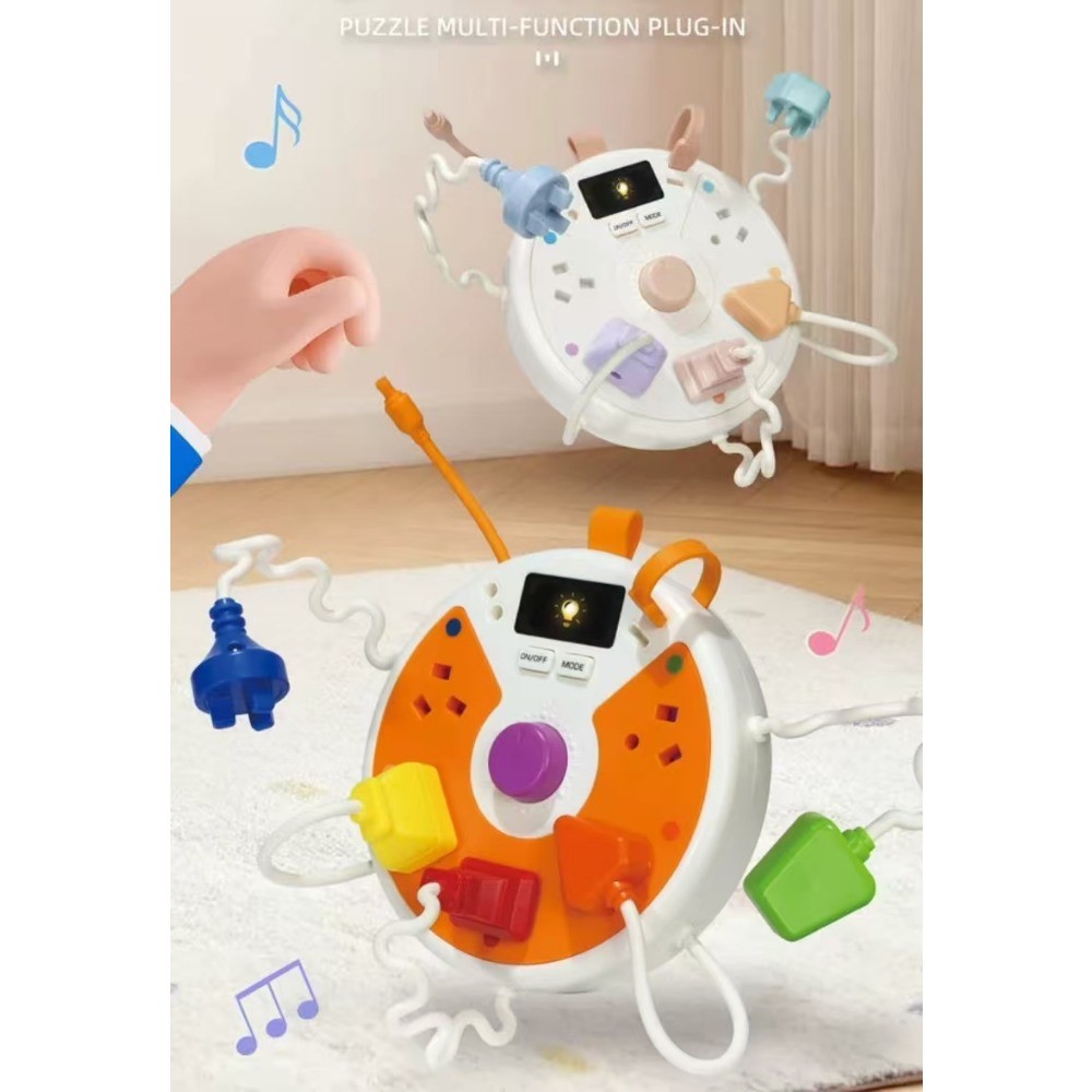 Đồ chơi bảng bận rộn Montessori, Dải nguồn đa chức năng giáo dục, Đồ chơi học tập giác quan cho trẻ mới biết đi 1-3
