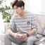 Bộ Đồ Ngủ Nam Dài Tay Thu Đông Nam Thanh Niên Xuân Thu Đông Mỏng Phong Cách Giả Cotton Rời Bé Trai Homewear Phù Hợp Với