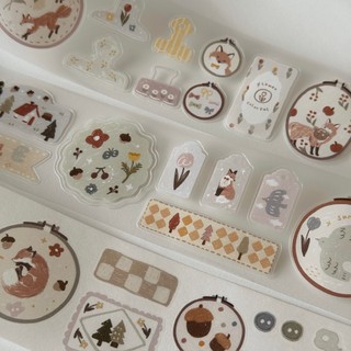 Washi tape PET tape bế viền Yier Splendor Spring