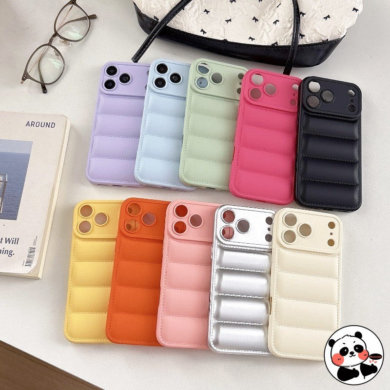 CandyColor Down Jacket Ốp Điện Thoại Samsung Galaxy A56 A55 A54 A53 A52 A52S A36 A35 A34 A26 5G 4G Vỏ Sang Trọng Dễ Thương Đơn Giản Ins Phong Cách Mùa Xuân Vỏ Mềm Tươi