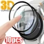 10 Chiếc Kính Cường Lực Cho Samsung Galaxy Watch 8 7 6 5 4 3 Active 2 Ultra Classic FE Pro 46mm 45mm 40mm 44mm Tấm Bảo Vệ Màn Hình Cho Galaxy Fit 3 2 HD Kính Cong Cạnh Đen Phim