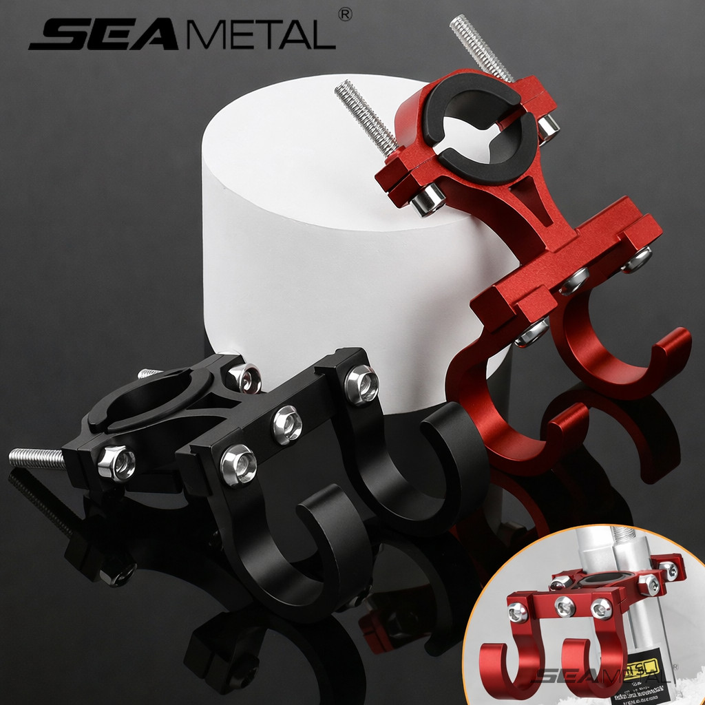 Móc treo đa năng SEAMETAL hợp kim nhôm cho xe máy, xe đạp; giá đỡ tay lái, kiểu đôi