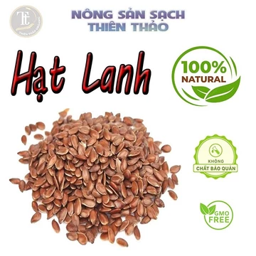 500G Hạt lanh nâu hữu cơ không biến đổi gen tốt cho sức khỏe dùng nấu chè, nấu sữa hạt salat ủ tóc làm đẹp.....