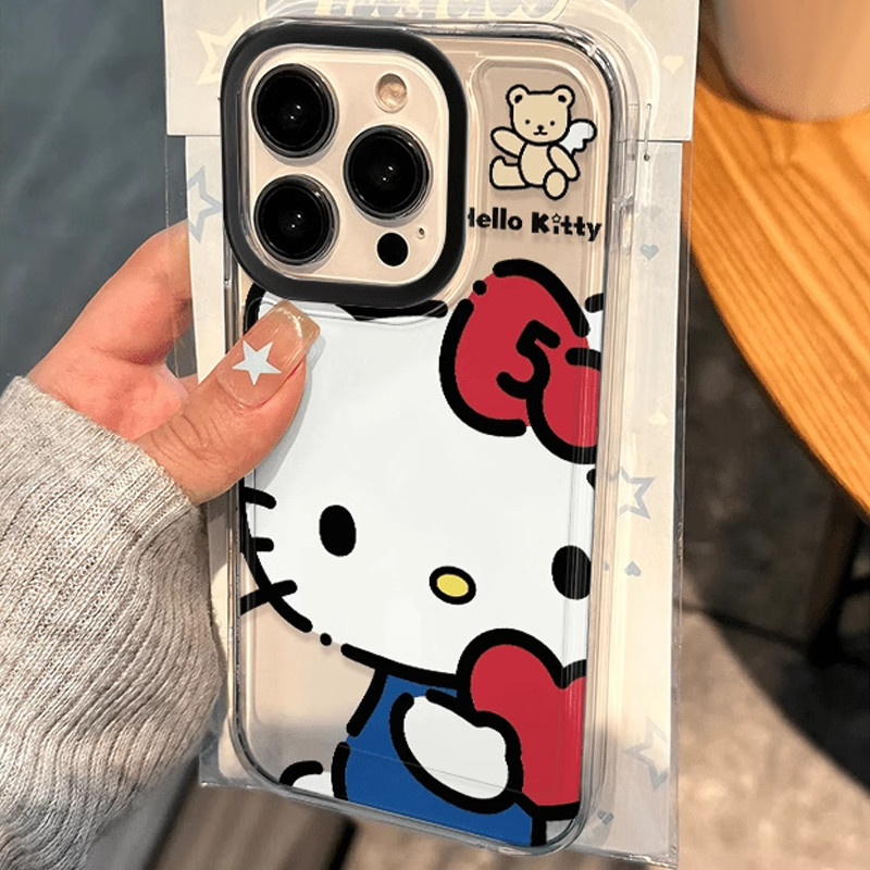 Ốp lưng Hello Cat iPhone họa tiết trong suốt tinh tế IP 7/8/X/XS/11/12/13/14/15/16/17/Plus/Pro/Max/Air