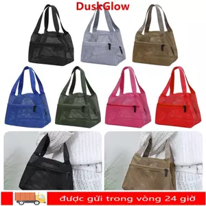 Túi đi biển lưới DUSKGLOW​​, có thể gập lại​​ ​​Dung tích lớn​​ Túi đựng đồ giặt, ​​Lưới thoáng khí khô nhanh nhẹ​ Túi đựng đồ​​ Du lịch & Kỳ nghỉ​​