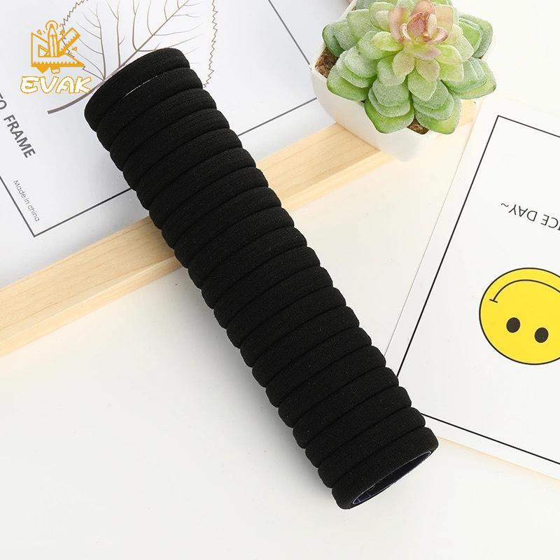 Dây buộc tóc co giãn cao su - Set 100 chiếc giá rẻ dành cho nữ và bé gái VN