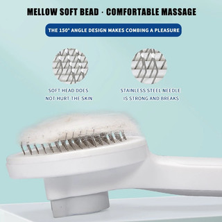MiraLife Lược chải lông gỡ rối chó mèo + tách lông tự động khỏi lược